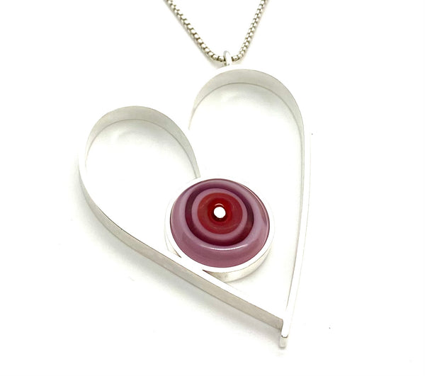 Large Heart Pendant Necklace – POPPY FINCH U.S.