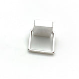 Square Ring in White and Gray - Size 6  CUSTOM ORDER RESERVED